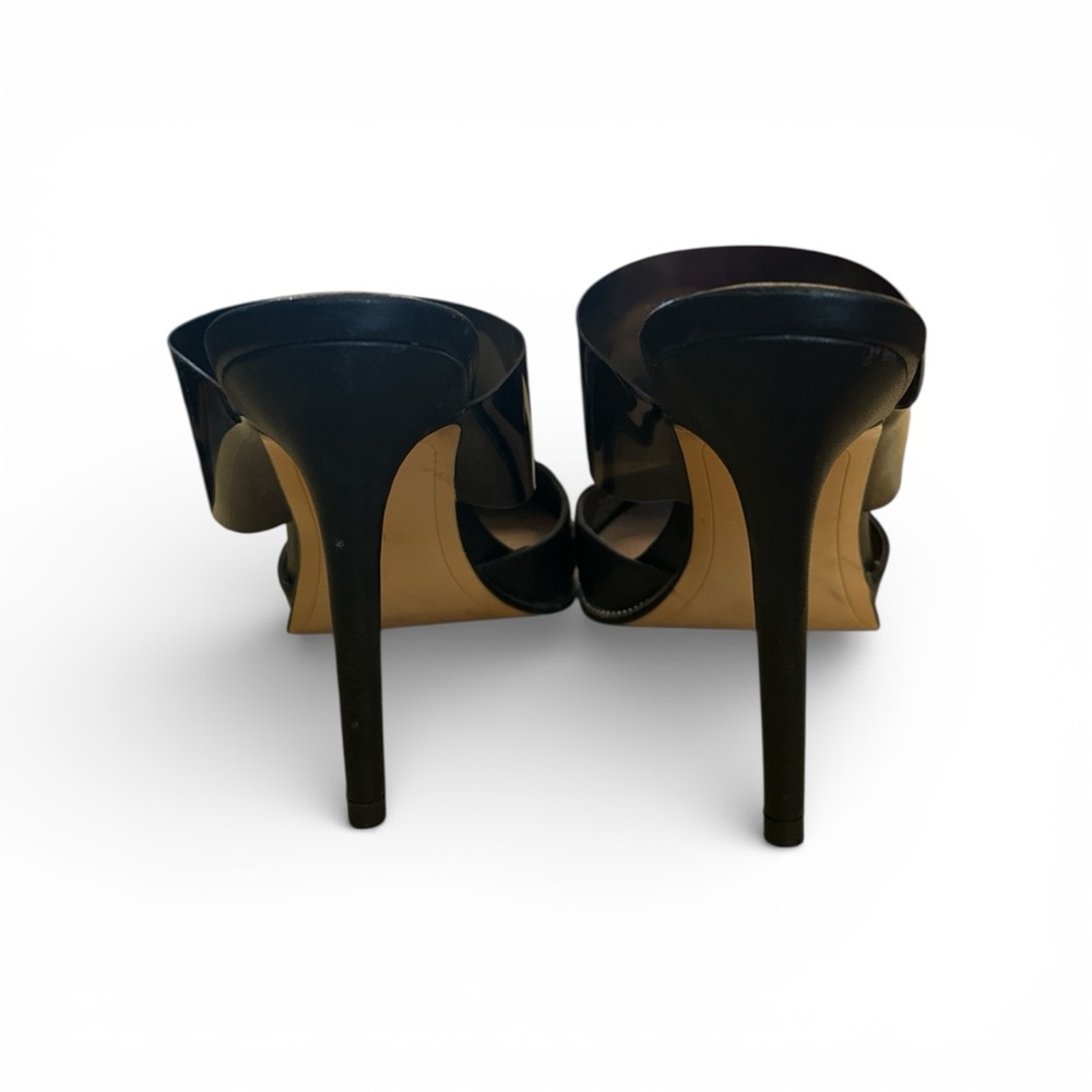 Bcbgeneration Black Clear Strap Pointed Toe Stile… - image 5